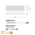 Настенный светильник Evi Style Groove PP R160 ES0033PP20ORFE - Схема