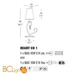 Настольная лампа Evi Style Heart CO1 ES0130CO07NOAL - Схема