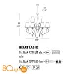 Люстра Evi Style Heart LA9 85 ES0131LA06BIAL - Схема