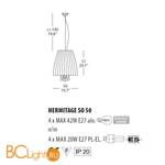 Подвесной светильник Morosini Evi Style Hermitage SO50 ES0700SO04AVAL - Схема