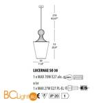Подвесной светильник Evi Style Lucernae SO30 ES0171SO25TO - Схема