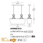 Подвесной светильник Evi Style Lucernae SO55 ES0172SO25TB - Схема