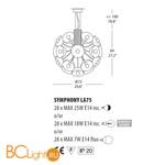 Подвесной светильник Morosini Evi Style Symphony LA75 ES0160LA07FOIN - Схема