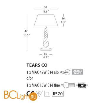 Настольная лампа Evi Style Tears CO ES0120CO04BIAL - Схема