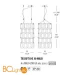 Подвесной светильник Morosini Evi Style Tessuti SO30 MAXI ES0110SO08FUAL - Схема