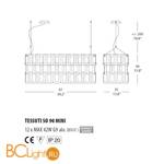 Подвесной светильник Morosini Evi Style Tessuti SO 90 MINI ES0202SO08FCAL - Схема