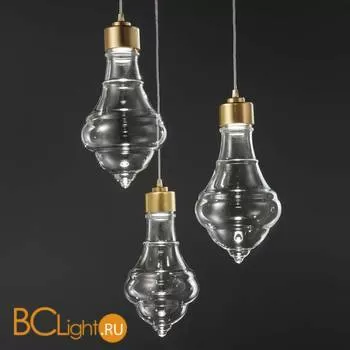 Подвесной светильник Evi Style Trottola Oro Trasparente