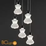 Подвесной светильник Evi Style Trottola Nero Bianco