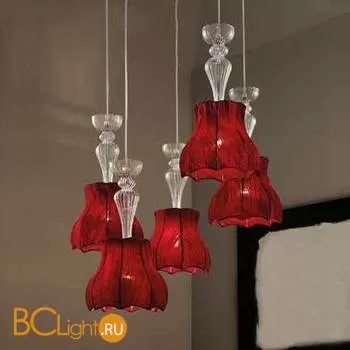 Подвесной светильник Evi Style Vintage glass SO5 Pagoda ES0226SO04SR