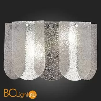 SLE1125-101-02 Светильник настенный Хром/Прозрачно-Дымчатый E14 2*40W ERZO - Фото 3