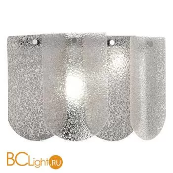 SLE1125-101-02 Светильник настенный Хром/Прозрачно-Дымчатый E14 2*40W ERZO - Фото 1