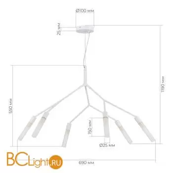 Подвесной светильник Evoluce KAITO SLE1129-503-06 - Фото 2