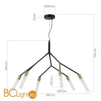 Подвесной светильник Evoluce KAITO SLE1129-403-06 - Фото 2