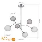 Люстра Evoluce MALTE SLE1107-103-06 - Фото 2