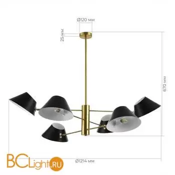 Люстра Evoluce Norbi SLE1253-343-06 - Фото 3