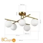 Люстра Evoluce sierra SLE1195-302-05 - Фото 6