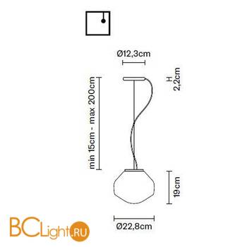 Подвесной светильник Fabbian Aerostat F27 A01 01 - Схема