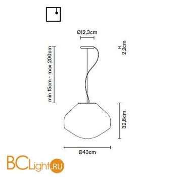 Подвесной светильник Fabbian Aerostat F27 A05 01 - Схема