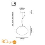 Подвесной светильник Fabbian Aerostat F27 A05 01 - Схема