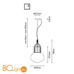 Подвесной светильник Fabbian Aerostat F27 A11 24 - Схема