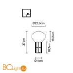 Настольная лампа Fabbian Aerostat F27 B01 19 - Схема