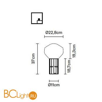 Настольная лампа Fabbian Aerostat F27 B01 24 - Схема