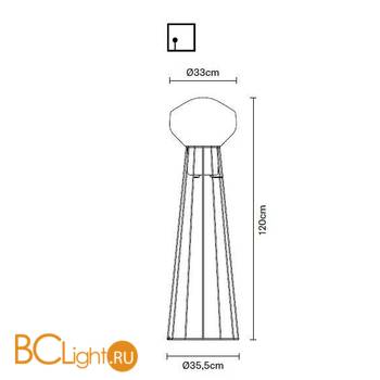 Торшер Fabbian Aerostat F27 C01 19 - Схема
