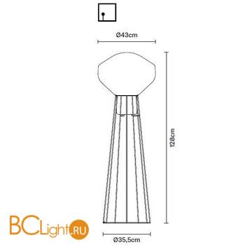 Торшер Fabbian Aerostat F27 C03 24 - Схема