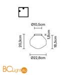 Настенно-потолочный светильник Fabbian Aerostat F27 G01 01 - Схема