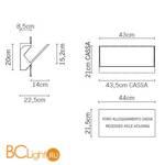Встраиваемый светильник Fabbian Ali D91 D03 01 - Схема