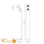 Торшер Fabbian Ali D91 C01 25 - Схема