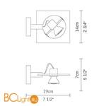 Спот (точечный светильник) Fabbian Aster Mini Crystal Glass D36 G01 00 - Схема