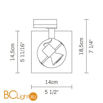 Трековый светильник Fabbian Aster Mini Crystal Glass D36 J01 00 - Схема