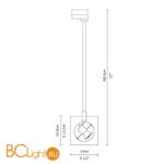 Спот (точечный светильник) Fabbian Aster Mini Black Glass D36 J03 02 - Схема