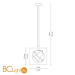 Спот (точечный светильник) Fabbian Aster Maxi Black Glass D36 A03 02 - Схема