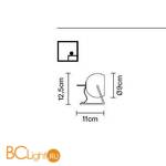 Настольная лампа Fabbian Beluga Colour D57 B03 41 - Схема