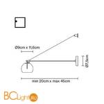 Бра Fabbian Beluga Colour D57 D03 31 - Схема