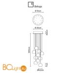 Подвесной светильник Fabbian Beluga Colour F32 A23 00 - Схема