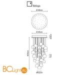 Подвесной светильник Fabbian Beluga Colour F32 A25 00 - Схема