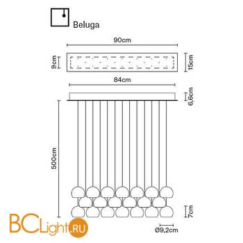 Подвесной светильник Fabbian Beluga Colour F32 A29 00 - Схема