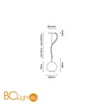 Подвесной светильник Fabbian Beluga Royal D57 A51 41 - Схема