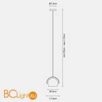 Подвесной светильник Fabbian Beluga White D57 A19 01 - Схема