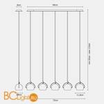 Потолочный светильник Fabbian Beluga White D57 A23 01 - Схема
