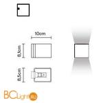 Настенный светильник Fabbian Bijou D75 D15 01 - Схема