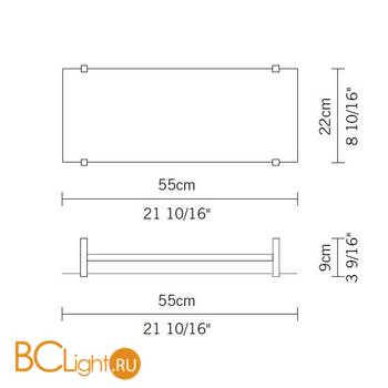 Настенный светильник Fabbian Binario D39 D03 00 - Схема