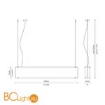 Подвесной светильник Fabbian Binario D39 A05 00 - Схема