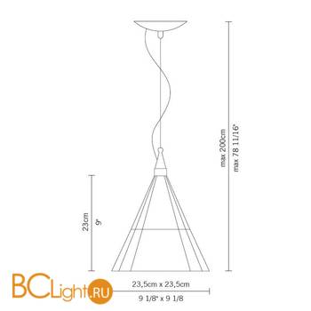 Подвесной светильник Fabbian Bisso D21 A03 15 - Схема