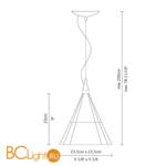 Подвесной светильник Fabbian Bisso D21 A03 15 - Схема