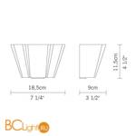 Настенный светильник Fabbian Bisso D21 D07 15 - Схема