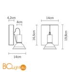 Настенно-потолочный светильник Fabbian Book D85 G03 01 - Схема